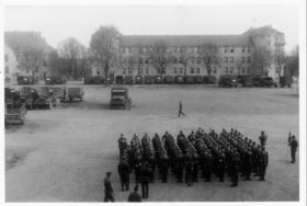 Hutier-Kaserne, Foto von 1950, belegt von US-Army