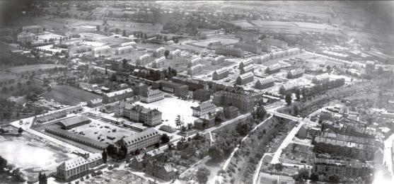 Luftbild der Aschaffenburger Kasernen von 1950 (Quelle: US Army)