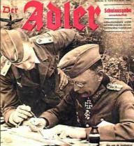 Ernst Eberhard Hell auf der Titelseite der Luftwaffen-Zeitschrift "Der Adler"