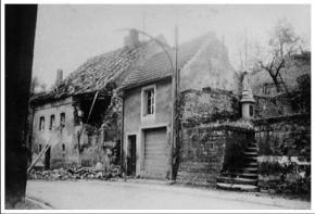 Ein Dorf im Saargebiet in der Kampfzone 1939